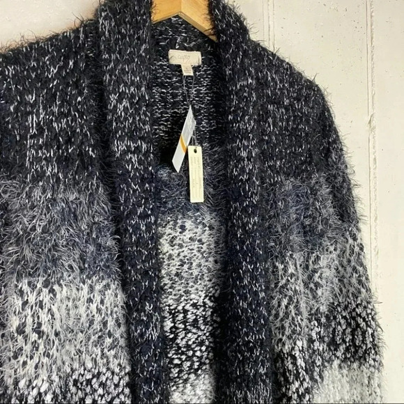 Cupio NWT Black/white eye lash open Cardigan - Picture 5 of 7